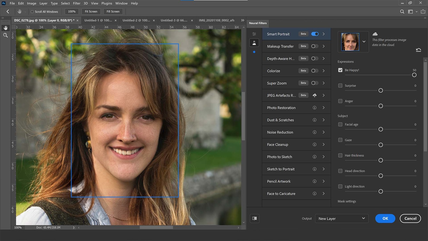 Adobe Photoshop (Neural Filters)