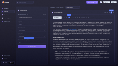 how ai writing tool works